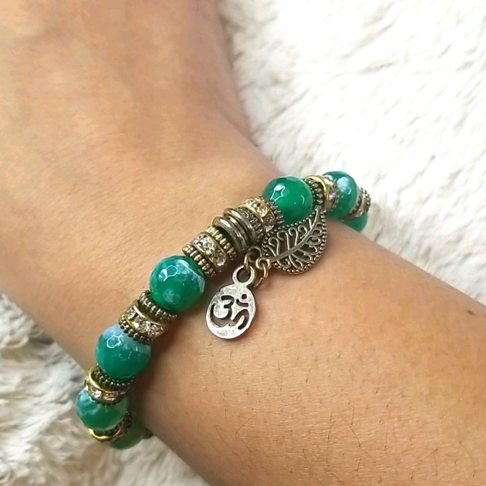 Green and Gold Bracelet